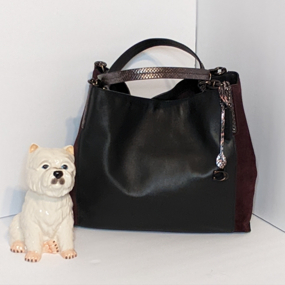 Coach Dalton 31 leather bag color block